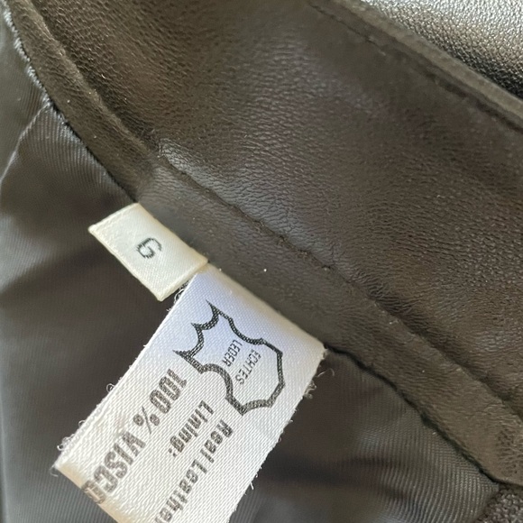 St John black leather pencil skirt - Picture 8 of 15